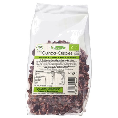 Crispis de quinoa con chocolate negro (125 g) Frusano