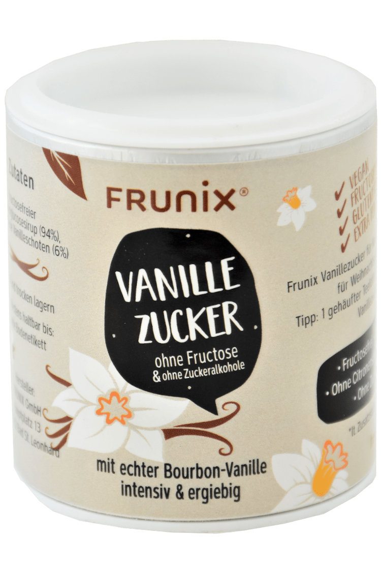 Azúcar de maíz (glucosa) vainillada en polvo (50 g) Frunix