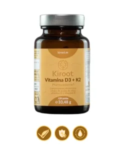 Vitamina D3 + K2 (120 perlas) Kiroot