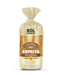 Pan de molde de espelta integral eco con aceite de oliva (400 g) Sol Natural